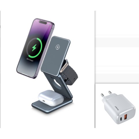 3-in-1 Apple Device Compatible MagSafe Travel ChargerQuantumX Chargers
