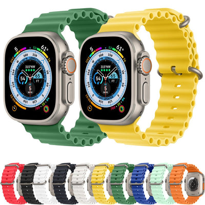 Apple Watch Ocean Silicone BandQuantumX Chargers
