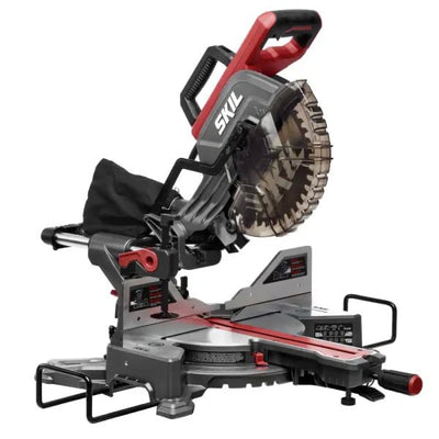 10 - in 15 Dual Bevel Sliding Compound Corded Miter SawQuantumX Chargers