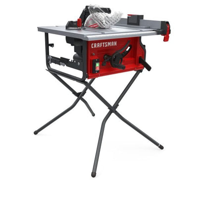 10 - in Carbide - tipped Blade 15 Portable Jobsite Table Saw with Folding StandQuantumX Chargers