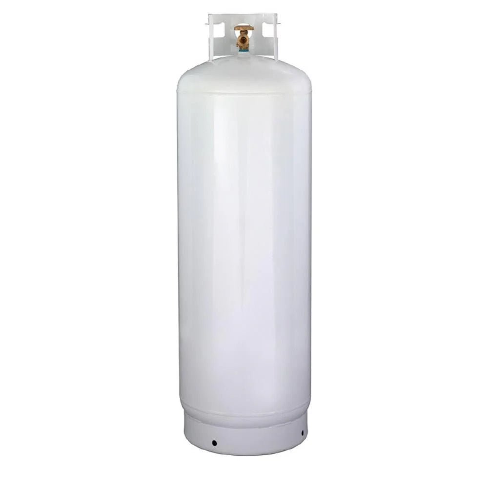 100LB (23 Gal) Multi - Valve Propane Tank with High Capacity Filler, Great for Mixed Heating Systems, Home fireplaces, Dryers and GrillsQuantumX Chargers