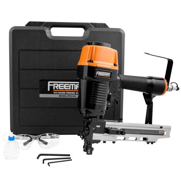 10.5 - Gauge Fencing Stapler 1/2 - in Medium Crown Construction Pneumatic StaplerQuantumX Chargers