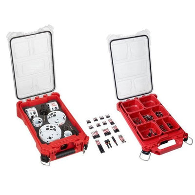 110 - Piece Hole Dozer Bi - Metal Hole Saw Set SHOCKWAVE Driver Bit SetQuantumX Chargers