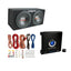 12 1200W Dual Loaded Car Subwoofers + Box + 1500W Amp + KitQuantumX Chargers