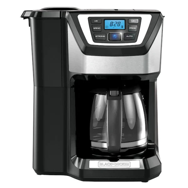12 - Cup Black/Stainless Residential Drip Coffee MakerQuantumX Chargers