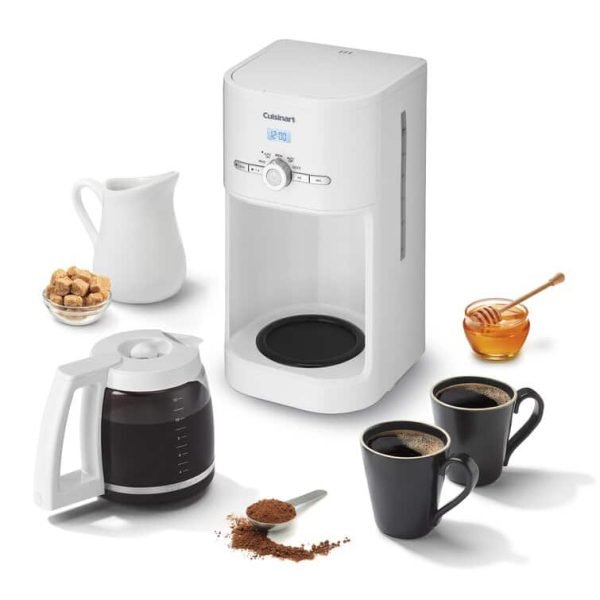 12 - Cup Classic Programmable Coffeemaker WhiteQuantumX Chargers