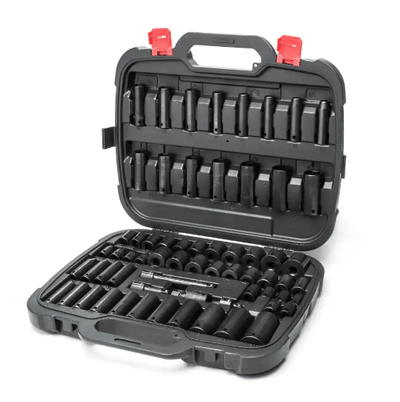 1/2 in. Drive SAE/Metric Impact Socket Set (64 - Piece)QuantumX Chargers