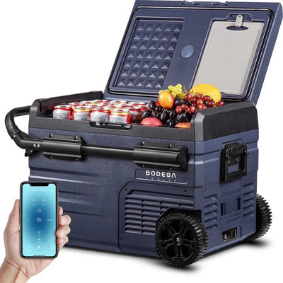 12 Volt 37 Qt. Portable Car Refrigerator, Car Freezer for Outdoor, Camping, Travel, RV,APP ControlQuantumX Chargers