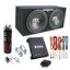 1200W Dual Loaded Car Subwoofer & 1100W Amp with Kit & CapacitorQuantumX Chargers