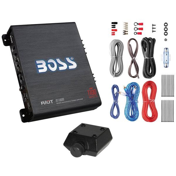 1200W Dual Loaded Car Subwoofer & 1100W Amp with Kit & CapacitorQuantumX Chargers