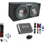 1200W Dual Loaded Subwoofer Box + 1500W Amplifier + CapacitorQuantumX Chargers
