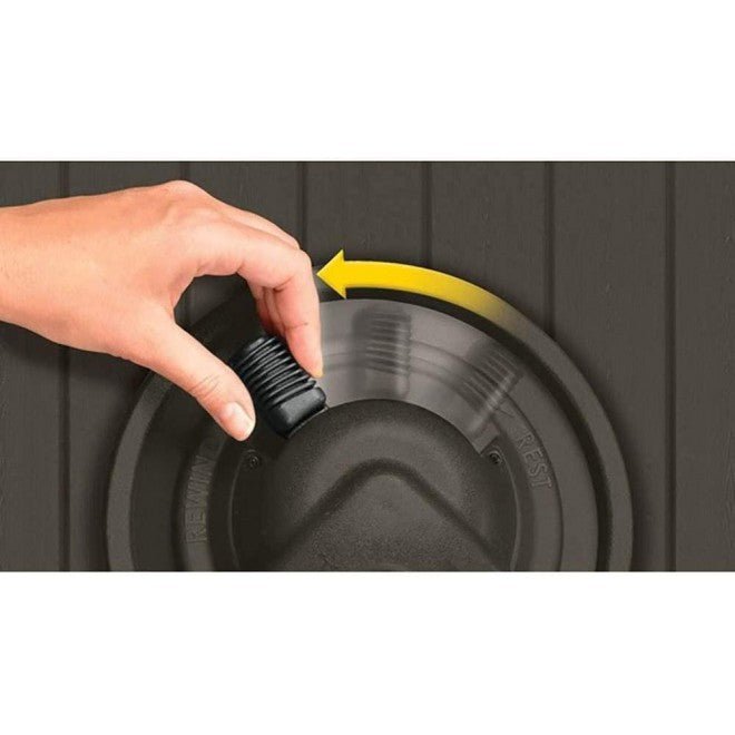 125 Aquawinder Auto Rewind Water Powered Yard Hose Reel, Java (2 Pack)QuantumX Chargers