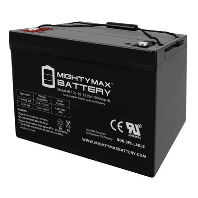 12V 100Ah SLA Battery Replacement for Sump PumpQuantumX Chargers
