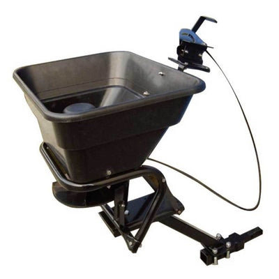12V ATV Hitch Mount Receiver 80 lb. Grass, Seed, Fertilizer SpreaderQuantumX Chargers