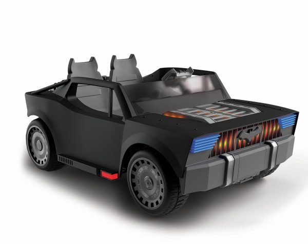 12V Batman Batmobile Battery Powered Ride On Car Includes Remote Control Motorcycle for Boys Girls Ages 3 Years and UpQuantumX Chargers