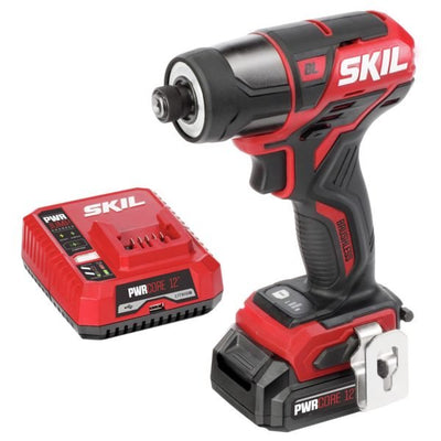 12V PWR CORE 1/4 in. Cordless Brushless Impact Driver Kit (Battery Charger)QuantumX Chargers