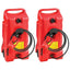 14 Gallon Portable Gas Fuel Tank with Pump, 2 Pack, RedQuantumX Chargers
