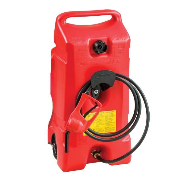 14 Gallon Portable Gas Fuel Tank with Pump, 2 Pack, RedQuantumX Chargers