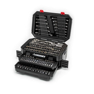1/4 in., 3/8 in. and 1/2 in. 72 - Tooth Ratchet Mechanics Tool Set with Chest (244 - Piece)QuantumX Chargers