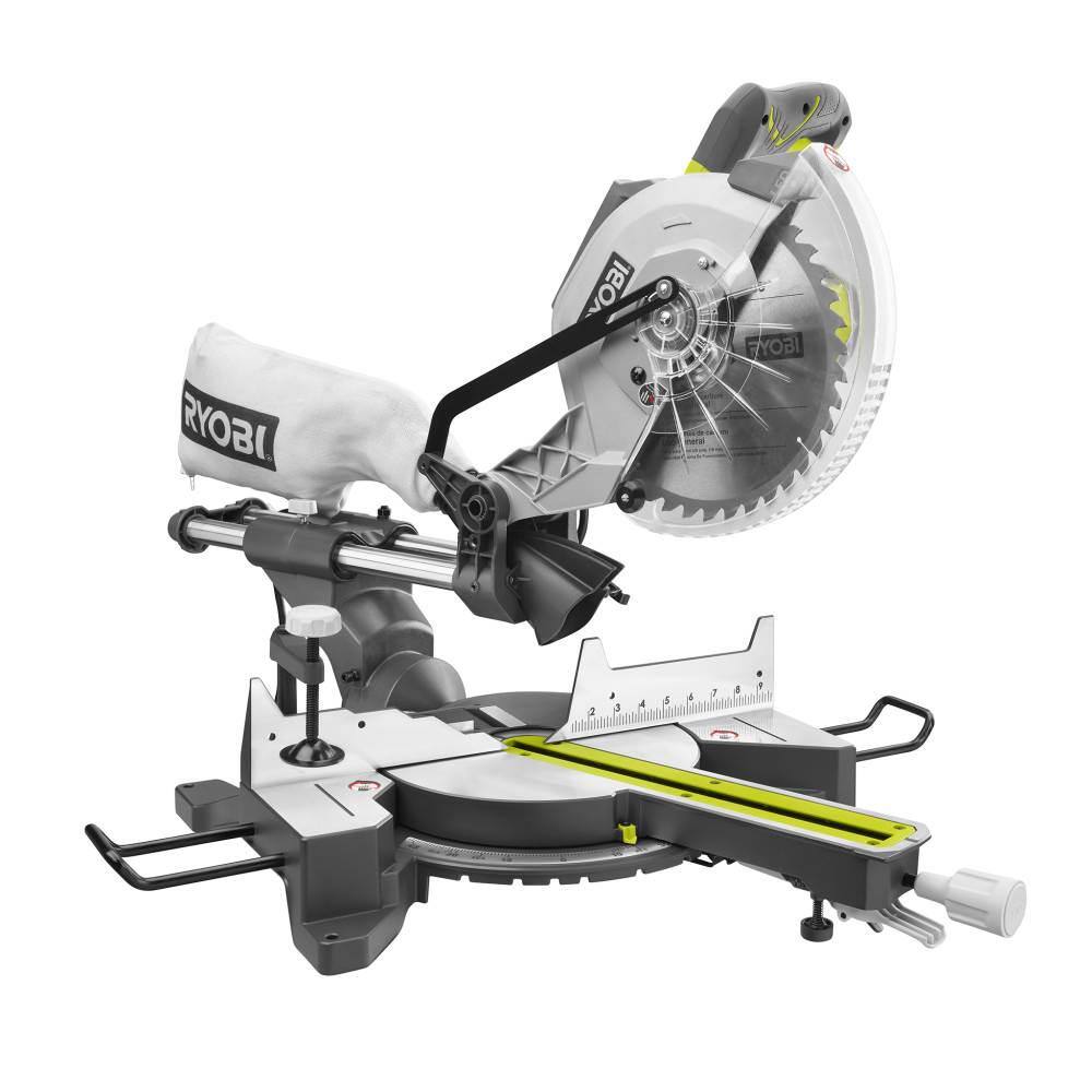 15 Amp 10 in. Corded Sliding Compound Miter Saw with LED Cutline IndicatorQuantumX Chargers