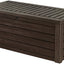 150 Gallon Resin Large Deck Box - Organization and Storage for Patio Furniture, Outdoor Cushions, Garden Tools and Pool Toys, BrownQuantumX Chargers