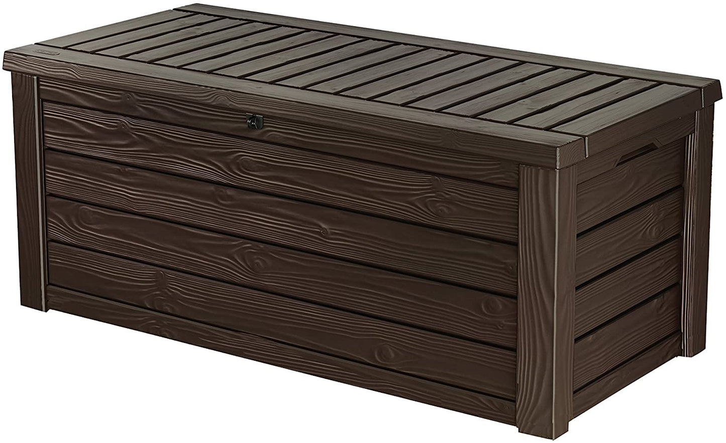 150 Gallon Resin Large Deck Box - Organization and Storage for Patio Furniture, Outdoor Cushions, Garden Tools and Pool Toys, BrownQuantumX Chargers