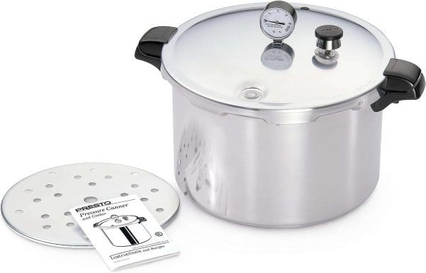 16 - Quart Aluminum canner Pressure Cooker, One Size, SilverQuantumX Chargers