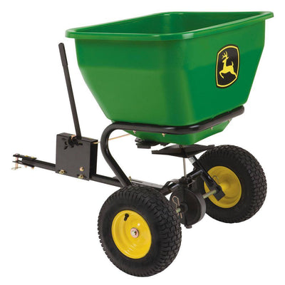 175 lb Tow - Behind Broadcast Spreader, Rustproof Poly Hopper, Universal FitQuantumX Chargers