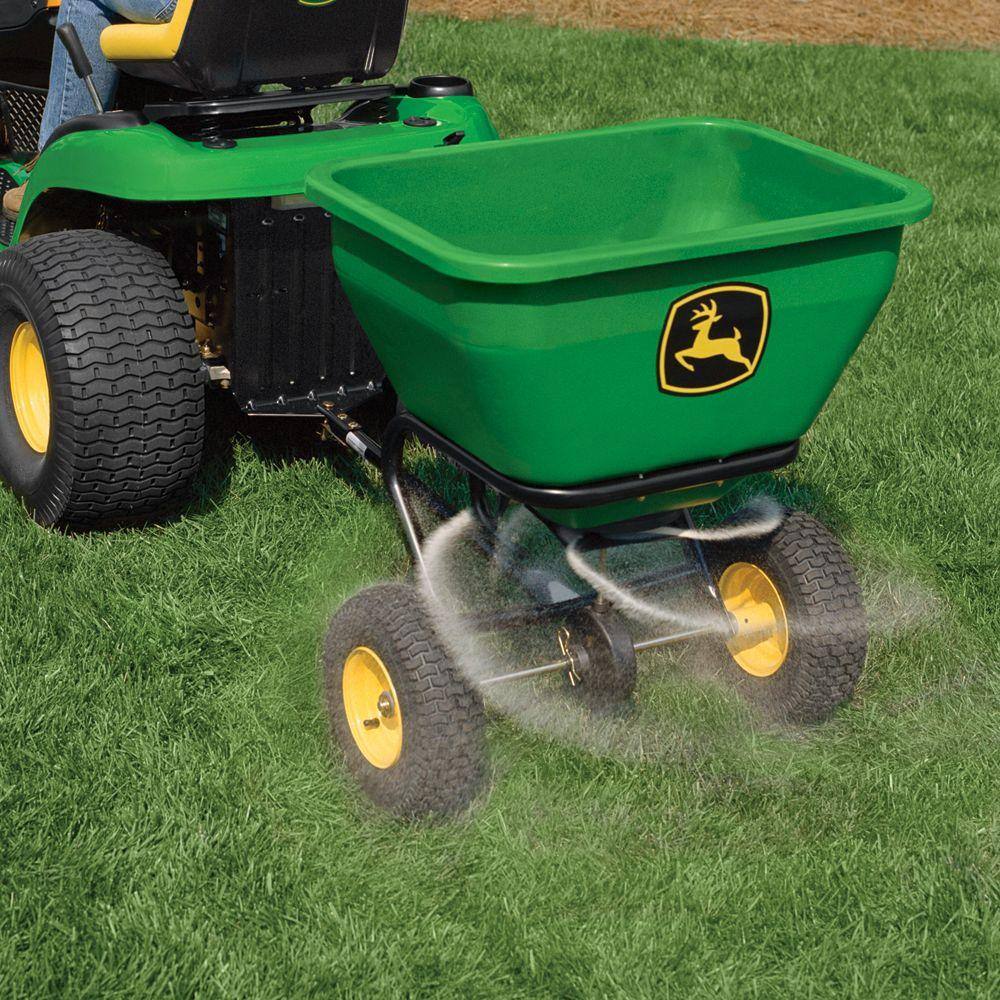 175 lb Tow - Behind Broadcast Spreader, Rustproof Poly Hopper, Universal FitQuantumX Chargers