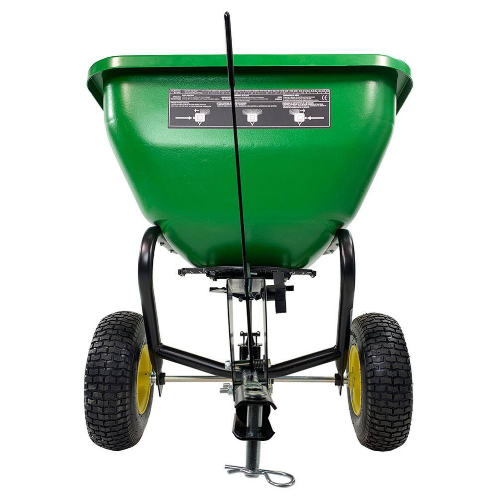 175 lb Tow - Behind Broadcast Spreader, Rustproof Poly Hopper, Universal FitQuantumX Chargers