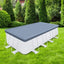 18’ Durable Rectangular Pool Cover for Oasis and Activity Pools, GrayQuantumX Chargers