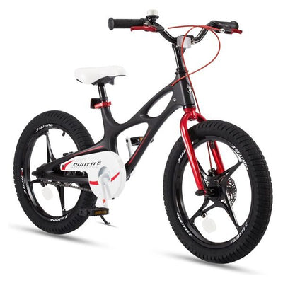 18 Magnesium Alloy Kids Bicycle w/2 Disc Brakes, BlackQuantumX Chargers