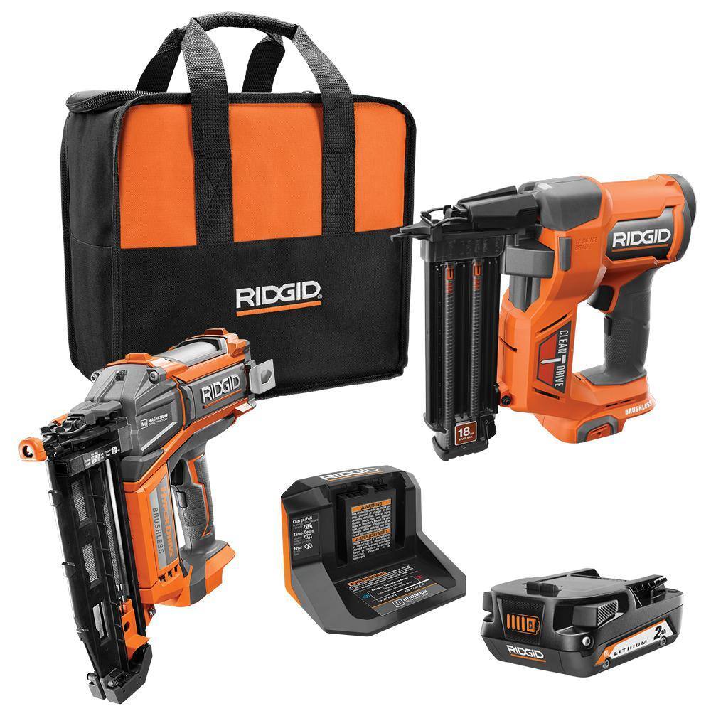 18V Brushless Cordless Nailer Combo Kit with Brad & Finish Nailers, Battery & ChargerQuantumX Chargers