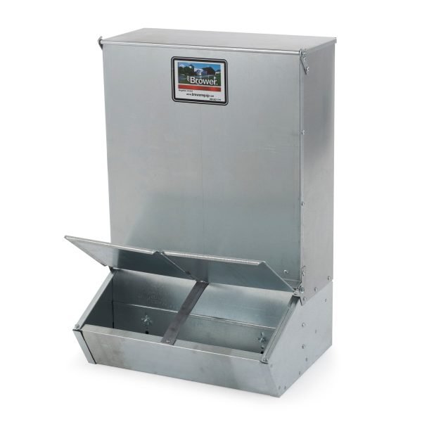 2 Door Hog Supplement Feeder for Livestock, 3.7 Bushels, Feeds 8 HogsQuantumX Chargers