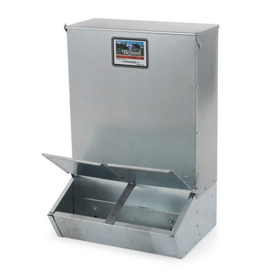 2 Door Hog Supplement Feeder for Livestock, 3.7 Bushels, Feeds 8 HogsQuantumX Chargers