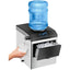 2 in 1 Countertop Ice Maker Machine with Water Cooler Dispenser Combo, 48LBS/24H, S - M - L 3 Sizes Bullet IceQuantumX Chargers