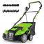2 - in - 1 Scarifier and Lawn Dethatcher, 16 - Inch 15A Corded Electric Dethatcher w/ 14.5 - Gal Collection BagQuantumX Chargers