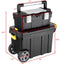 2 - in - 1 Tool Box Portable Rolling Toolbox Storage Solution Multi - Purpose Plastic Organizer SetQuantumX Chargers