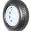 2 - Pack Trailer Tire On Rim ST205/75D15 205/75 D 15 in. LRC 5 Hole White SpokeQuantumX Chargers