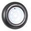 2 - Pack Trailer Tire On Rim ST205/75D15 205/75 D 15 in. LRC 5 Hole White SpokeQuantumX Chargers