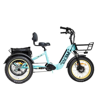 20 48V/14AH 750W Foldable Fat Tire Electric Trike, 330LBSQuantumX Chargers