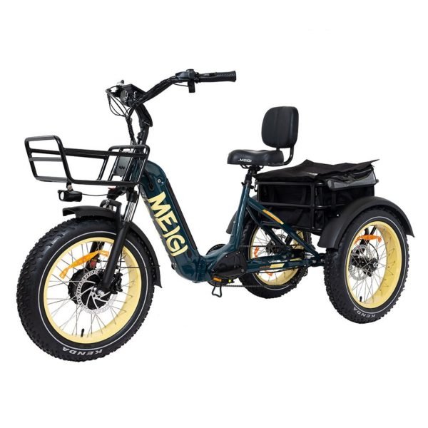20 48V/14AH 750W Foldable Fat Tire Electric Trike, 330LBSQuantumX Chargers