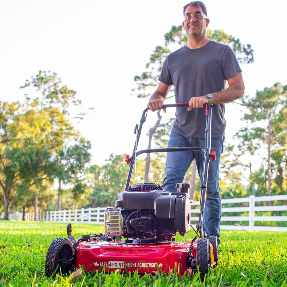 20 - Inch 125Cc Gas Push Mower with Briggs & Stratton EngineQuantumX Chargers