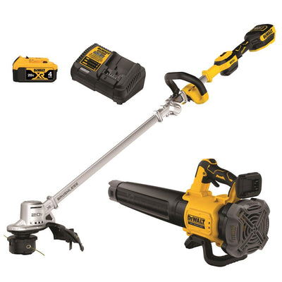 20V 14 in. Cordless Folding String Trimmer and Handheld Blower Combo KitQuantumX Chargers