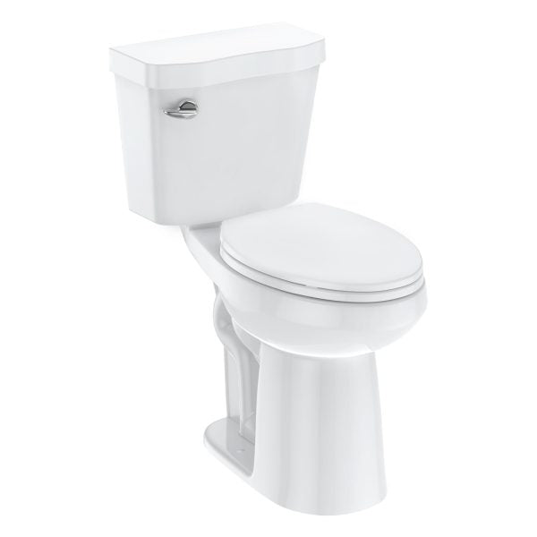 21Toilet, Elongated Toilets for Bathrooms, Two - Piece Toilet with Soft Close Seat, 1.28 Siphonic Flush Toilet with Universal Height ADA Cotton WhiteQuantumX Chargers