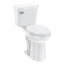 21Toilet, Elongated Toilets for Bathrooms, Two - Piece Toilet with Soft Close Seat, 1.28 Siphonic Flush Toilet with Universal Height ADA Cotton WhiteQuantumX Chargers