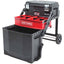 22 - in 1 - Drawer Black Metal Wheels Lockable Tool BoxQuantumX Chargers