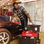 22 - in 1 - Drawer Black Metal Wheels Lockable Tool BoxQuantumX Chargers