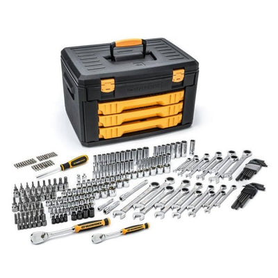 232 - Piece Mechanics Tool Set, Standard/Deep, SAE/MetricQuantumX Chargers