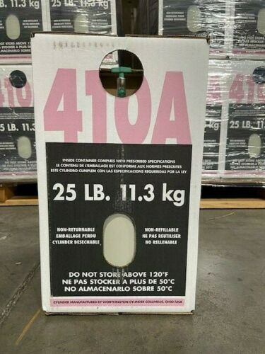 25 lb R410A 410a refrigerant new factory sealed.QuantumX Chargers